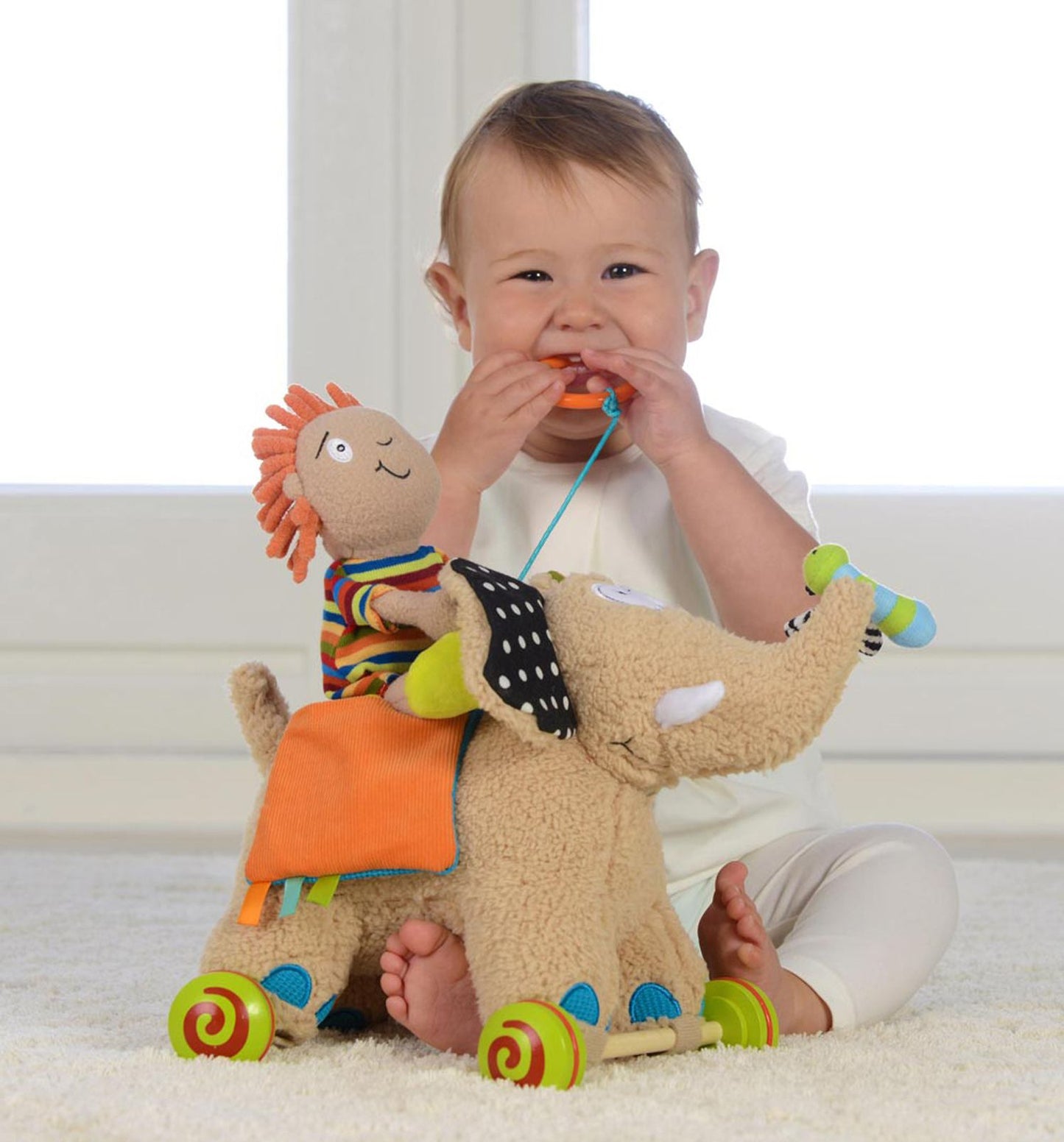 Dolce Pull Along Elephant Plush