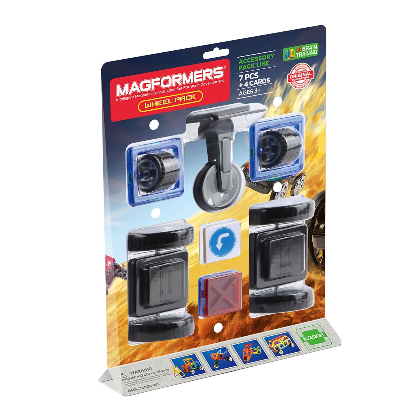 Magformers Wheel Accessory 11 Piece Magnetic Construction Set