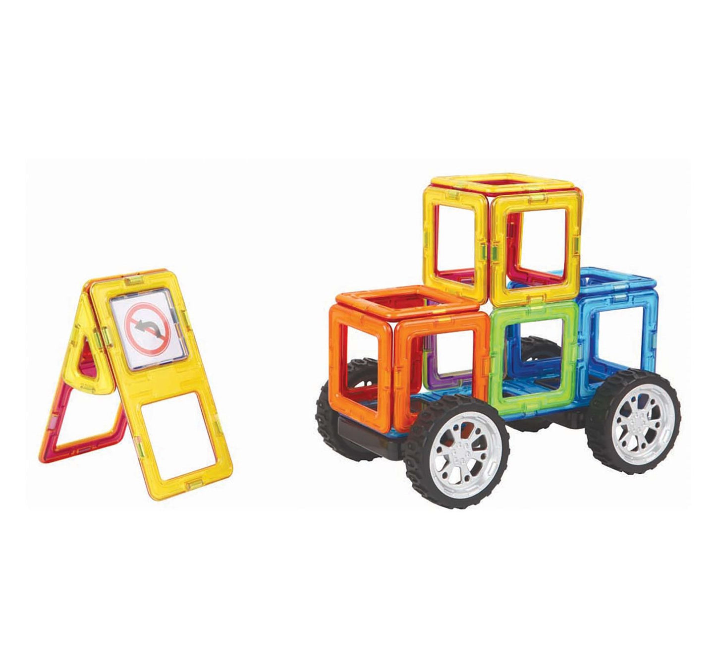 Magformers Wheel Accessory 11 Piece Magnetic Construction Set