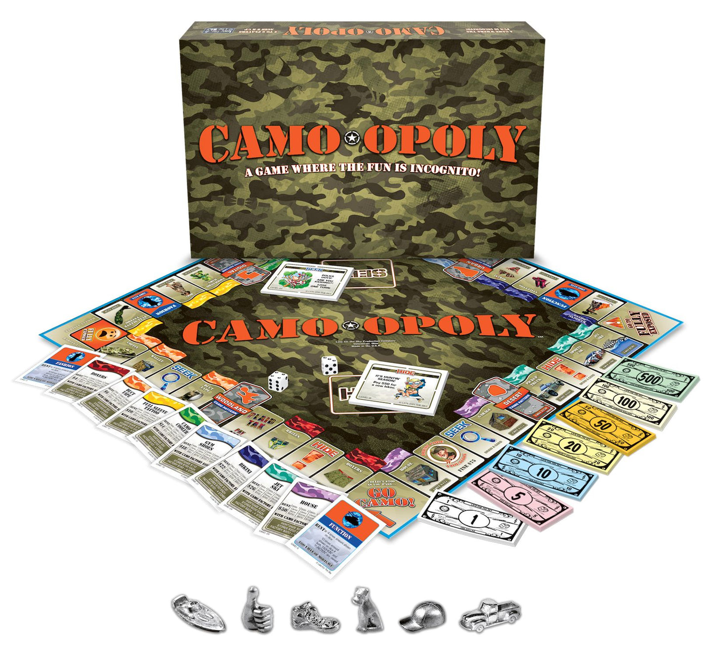 Late for the Sky CAMO Opoly Board Game - Camo