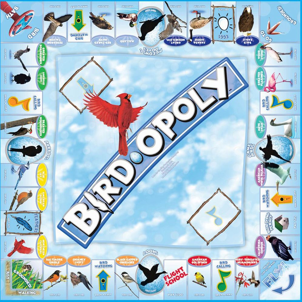 Late For The Sky Bird-Opoly Board Game