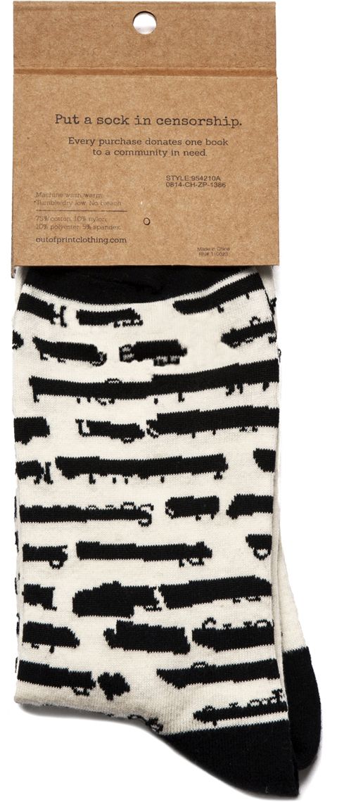 Banned Books Socks Large