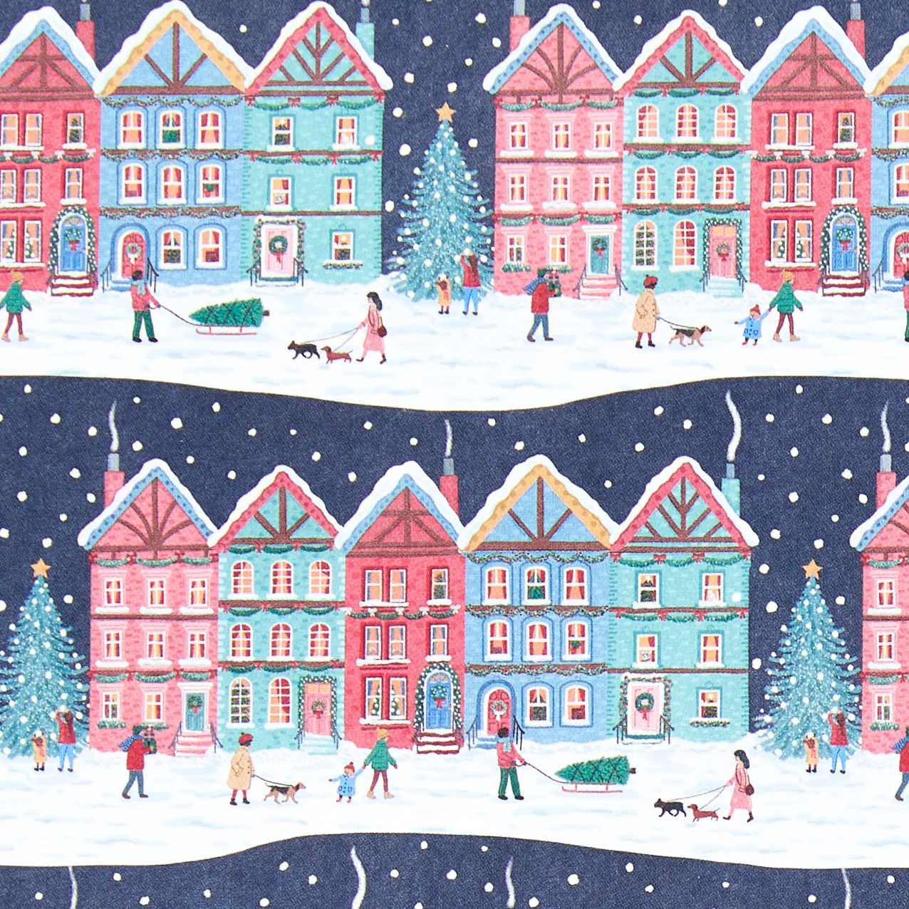Christmas Town 20x30 Flat Wrap