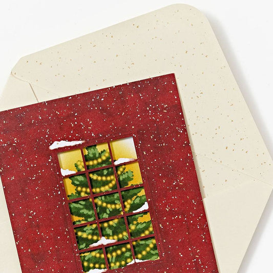 XMAS OFF/FOIL/ENHANCED A6 Cozy Tree FLD S/12