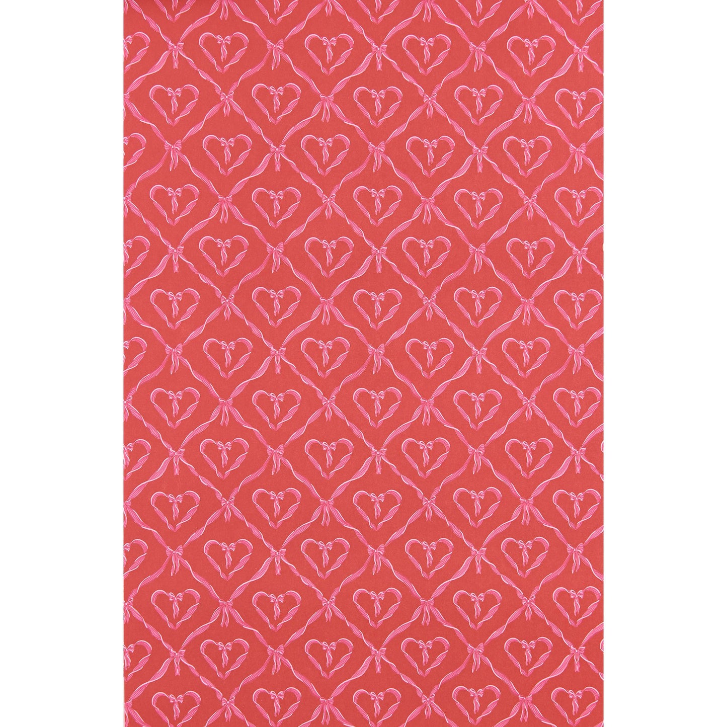 Ribbon Hearts Flat Wrap