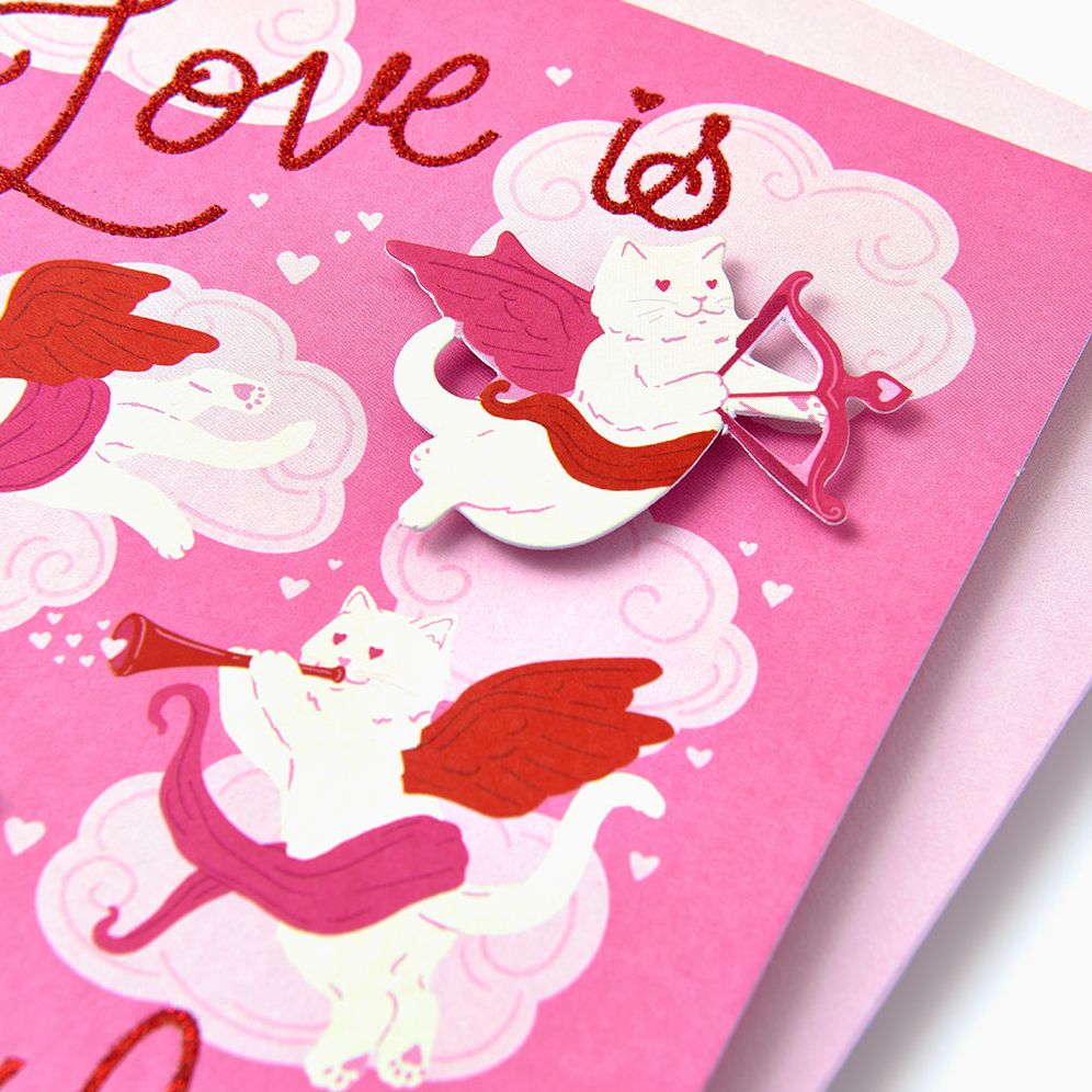 VAL OFF/EMBL A6 Cupid Cats FLD