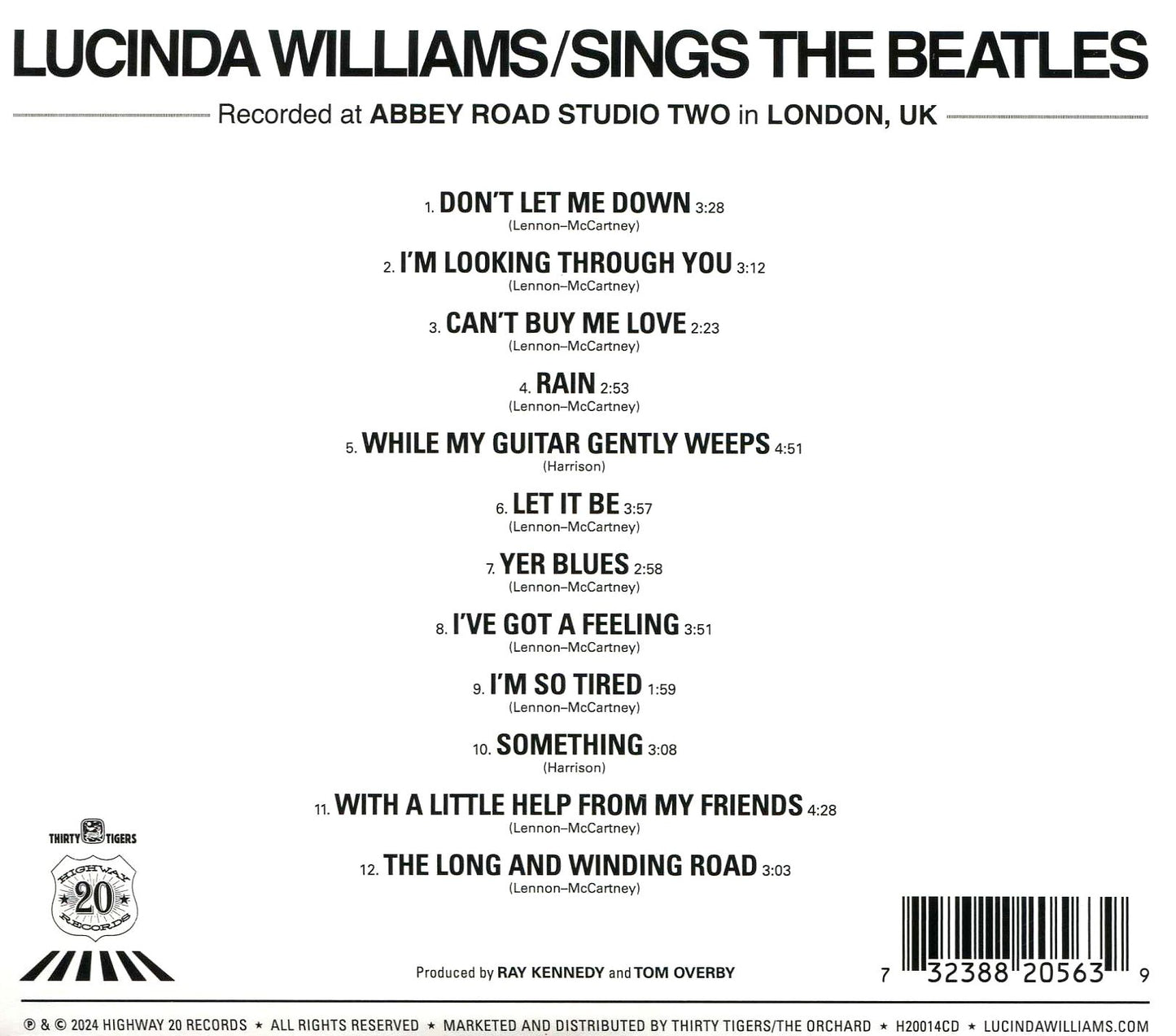 Lucinda Williams Sings The Beatles From Abbey Road (Lucinda Williams)