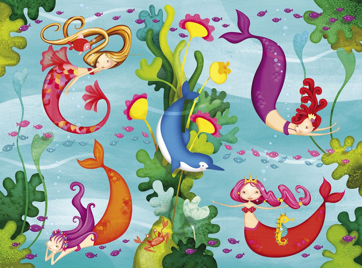 Mini Mermaid Trunk Puzzle - 24 Pc Puz
