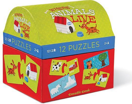 Mini Where Animals Live - 12 Pc Puz