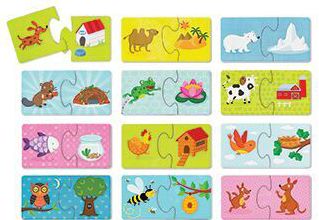 Mini Where Animals Live - 12 Pc Puz