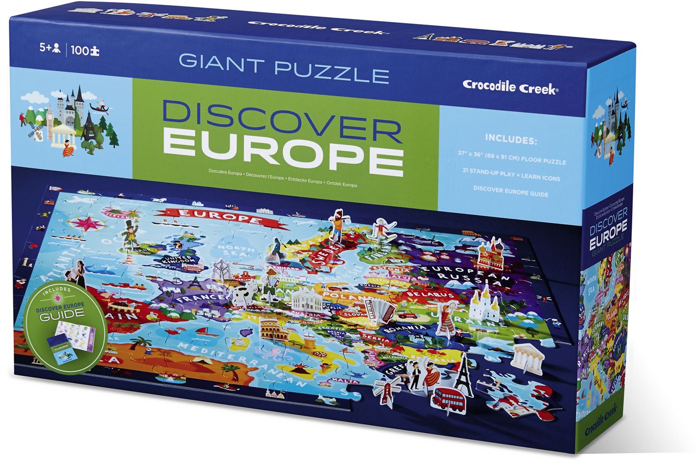 Discover Europe 100 pc Giant Puzzle