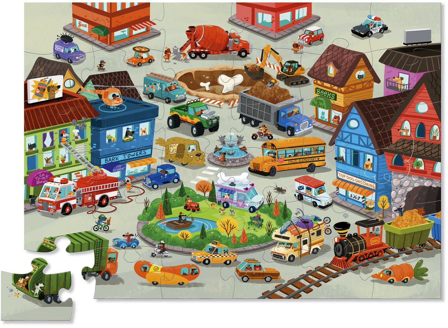 Busy City 50 pc Floor Puzzle