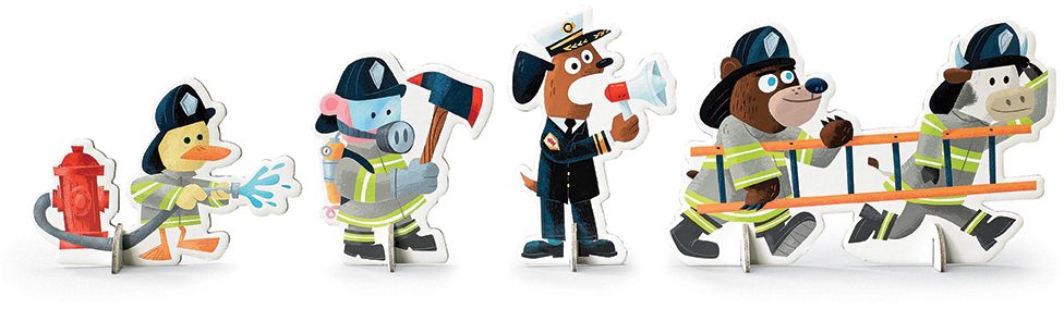 Fire Station Puzzle & Play - 24 pc Puzzle