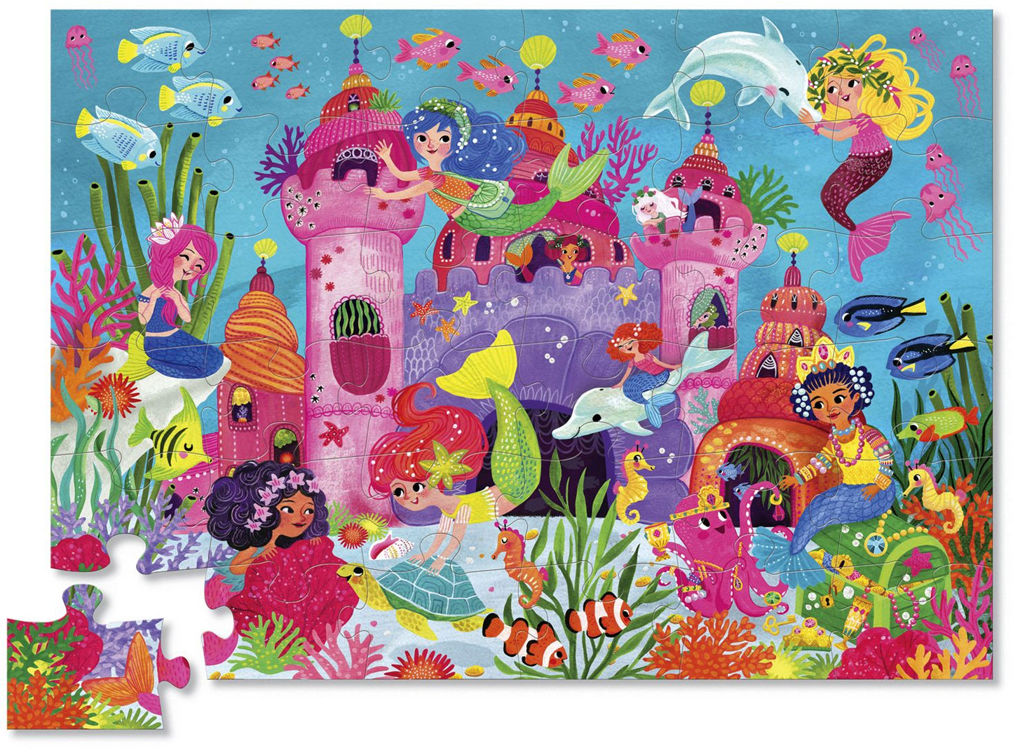 Mermaid Palace 36 pc Floor Puzzle