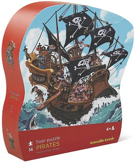 Pirate Shaped Box 36 pc Floor Puzzle