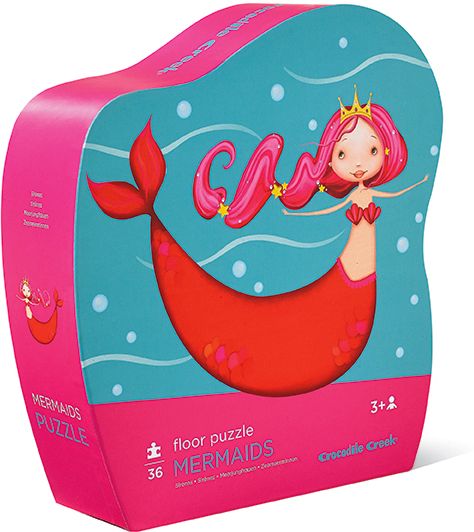 Mermaids 36 pc Shaped Box Floor Puzzle