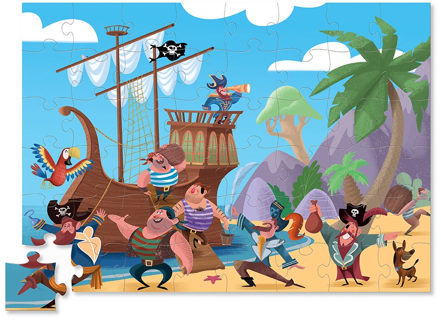 Pirate's Treasure 48 pc double fun puzzle