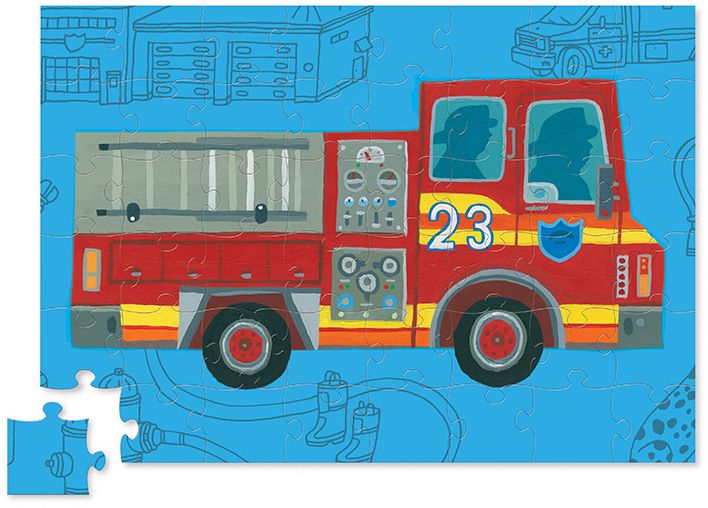 Fire Truck Spin 'n Play Puzzle