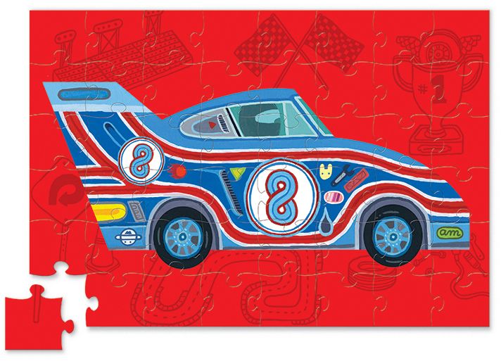 Race Car Spin 'n Play 48 pc Puzzle