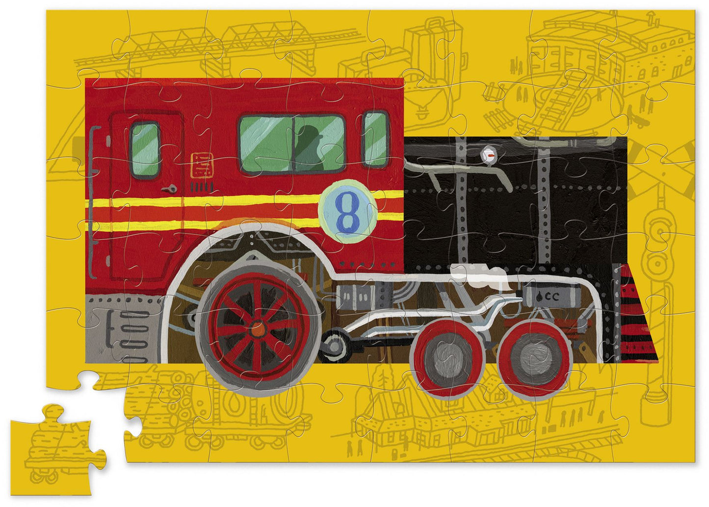 Train Spin 'n Play 48 pc Puzzle