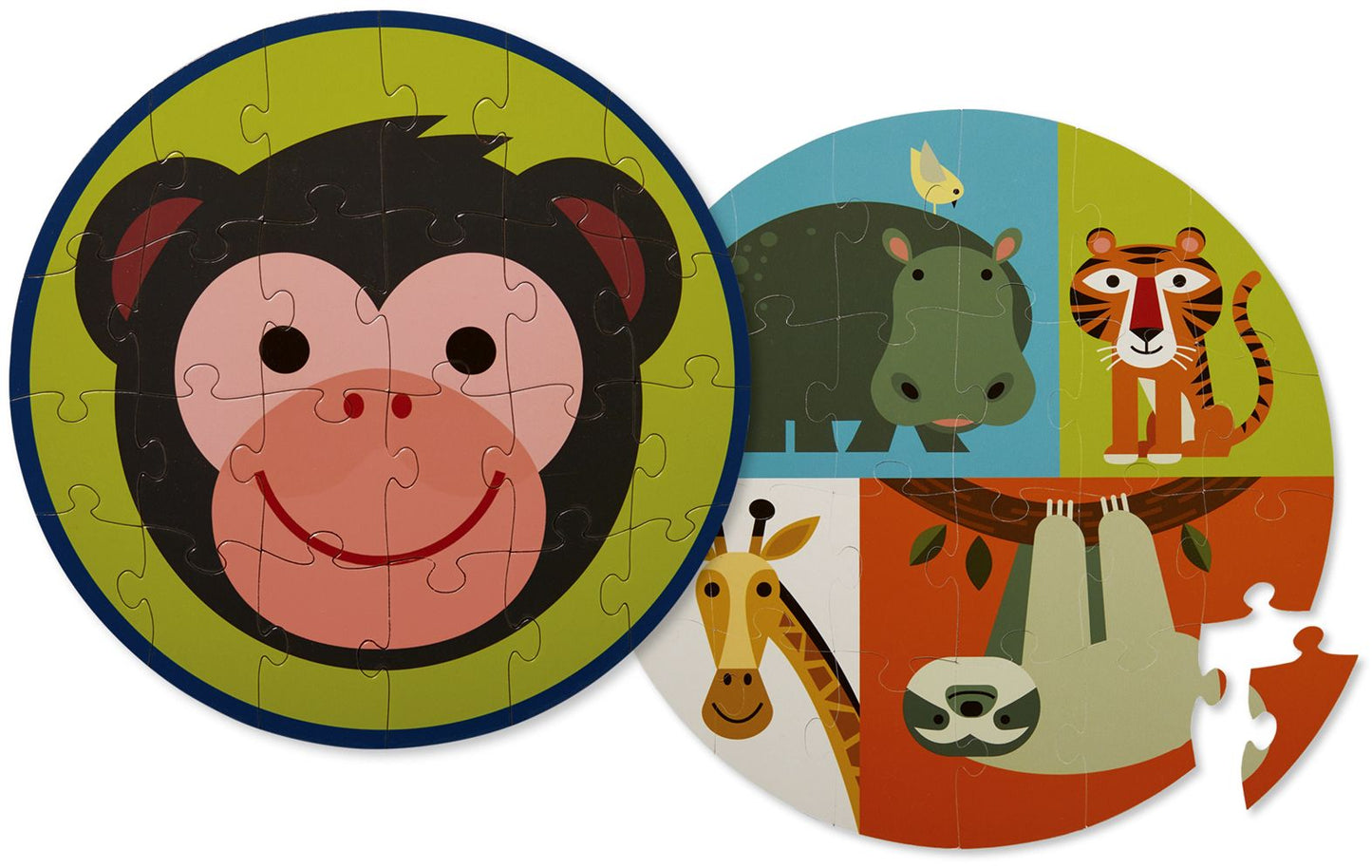 Monkey Friends Double Sided 24 pc Puzzle
