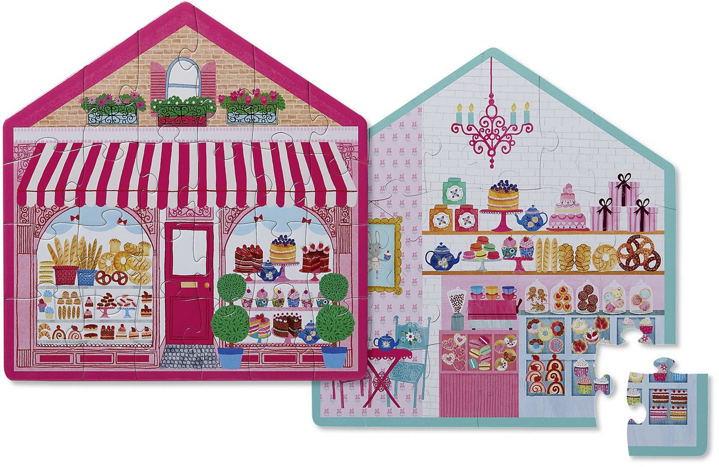 Little Sweet Shop Double Sided 24 pc Puzzle