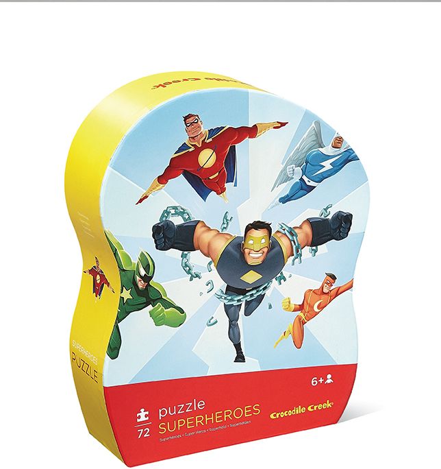 SuperHeros 72 pc learn & play puzzle