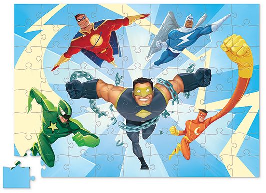 SuperHeros 72 pc learn & play puzzle