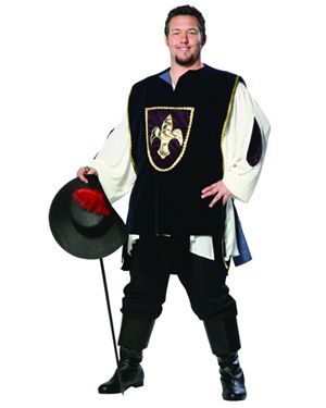 Cinema Secrets Inc. CI75159-1X2X Musketeer Adult Costume Size 1X-2X