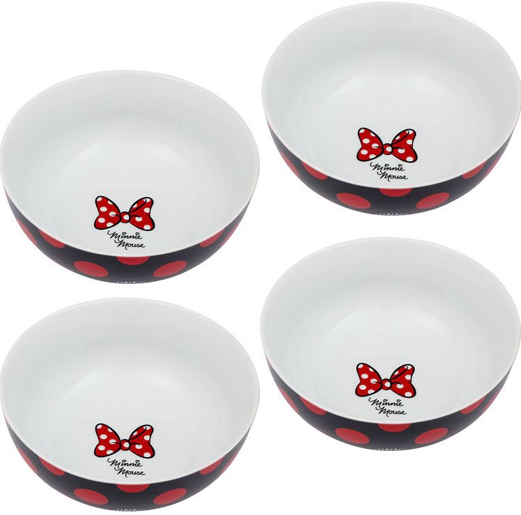 Minnie Mouse 4pc. 6 in. Ceramic Bowl Set