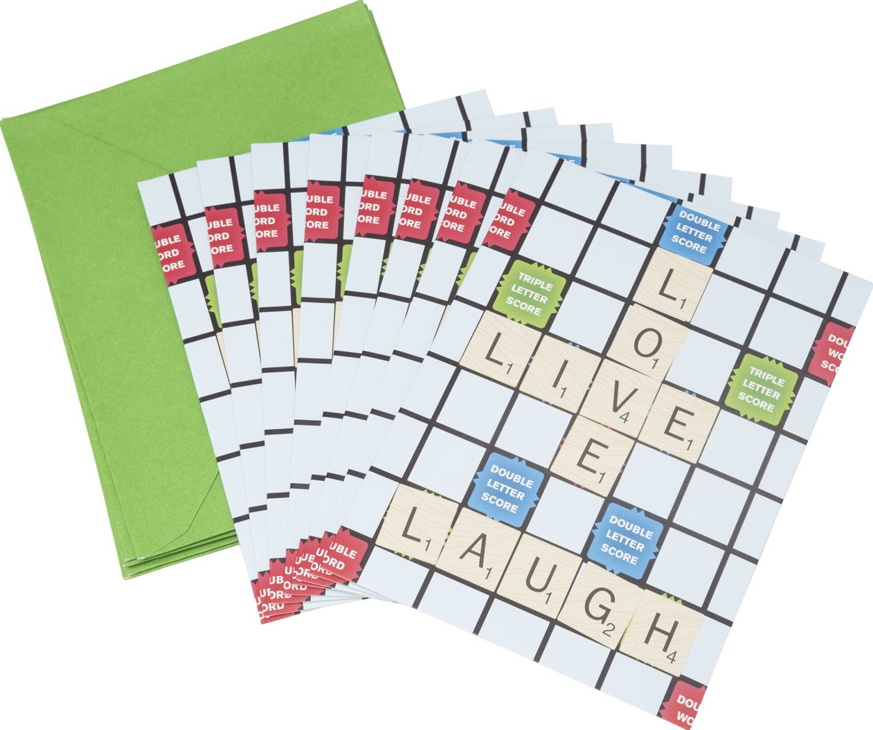 Scrabble Live Love Laugh Note Card Set of 8