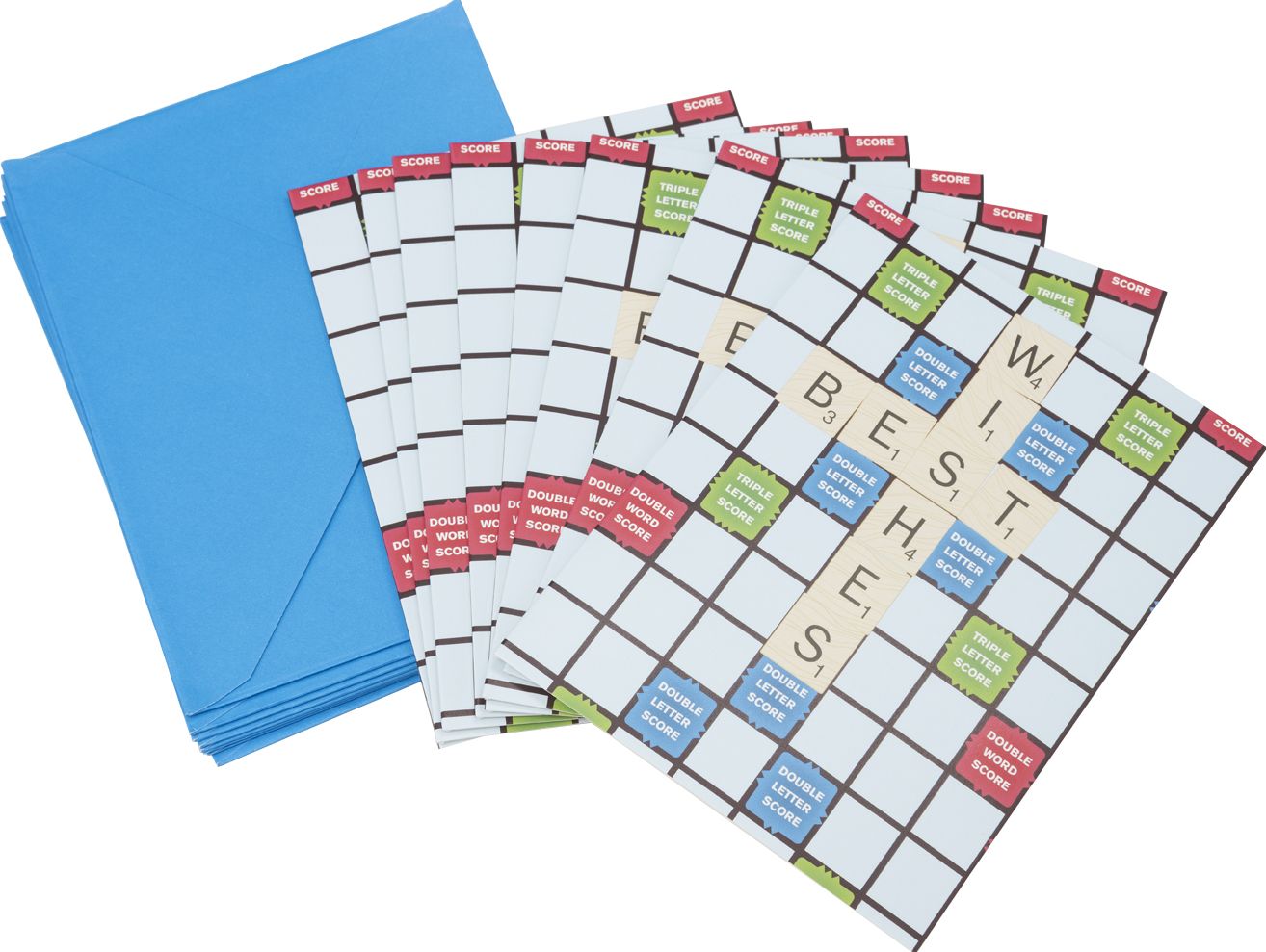 Scrabble Best Wishes Note Card Note Card Set of 8