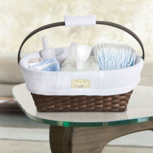 Munchkin SaraBear Portable Diaper Caddy, White Waffle