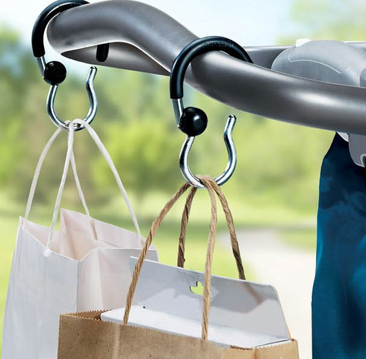Munchkin Stroller Swivel Hooks, 2 pack