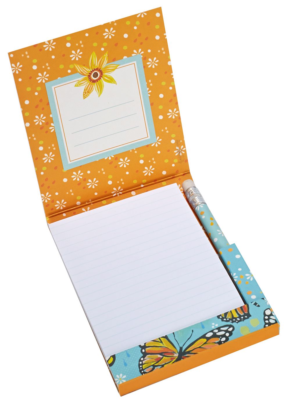 Smile and Be Happy Mini Notepad with Pencil