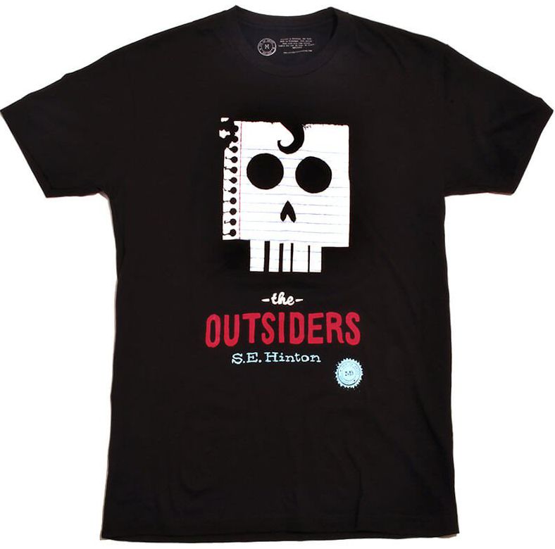 Outsiders S.E. Hinton Black Unisex Tee (L)