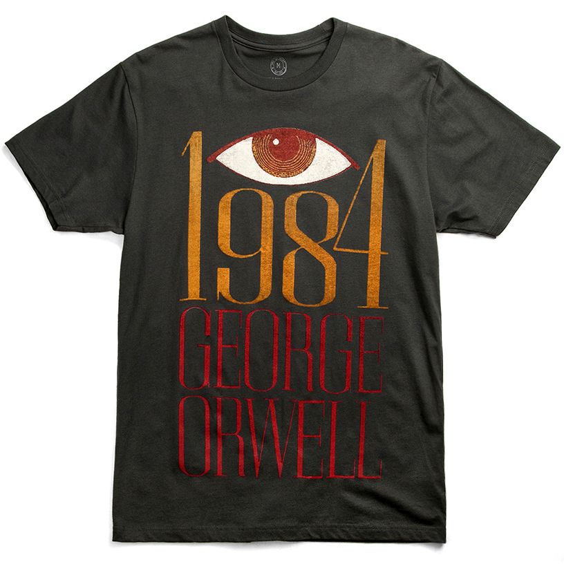 1984 George Orwell Gray Unisex Tee Shirt (L)