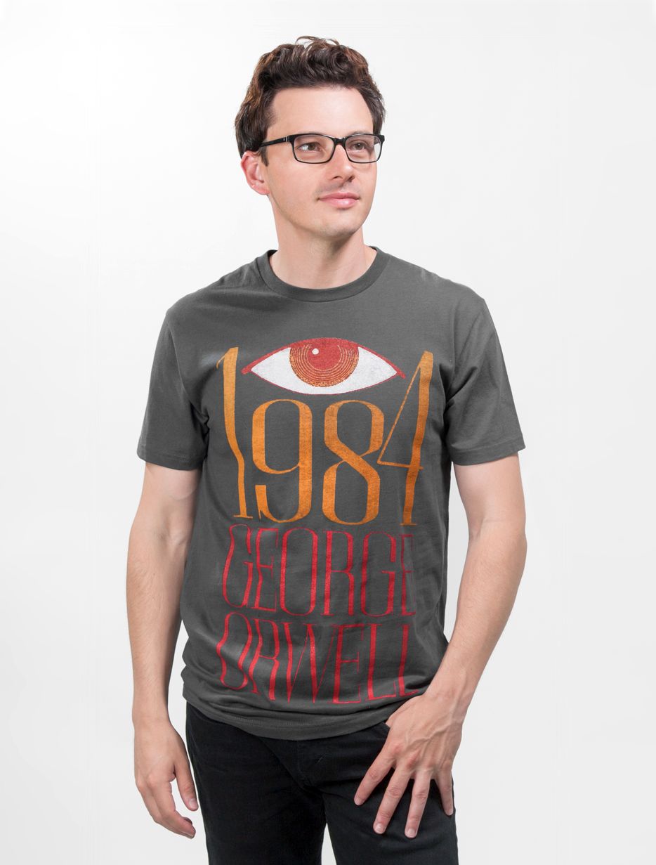 1984 George Orwell Gray Unisex Tee Shirt (L)