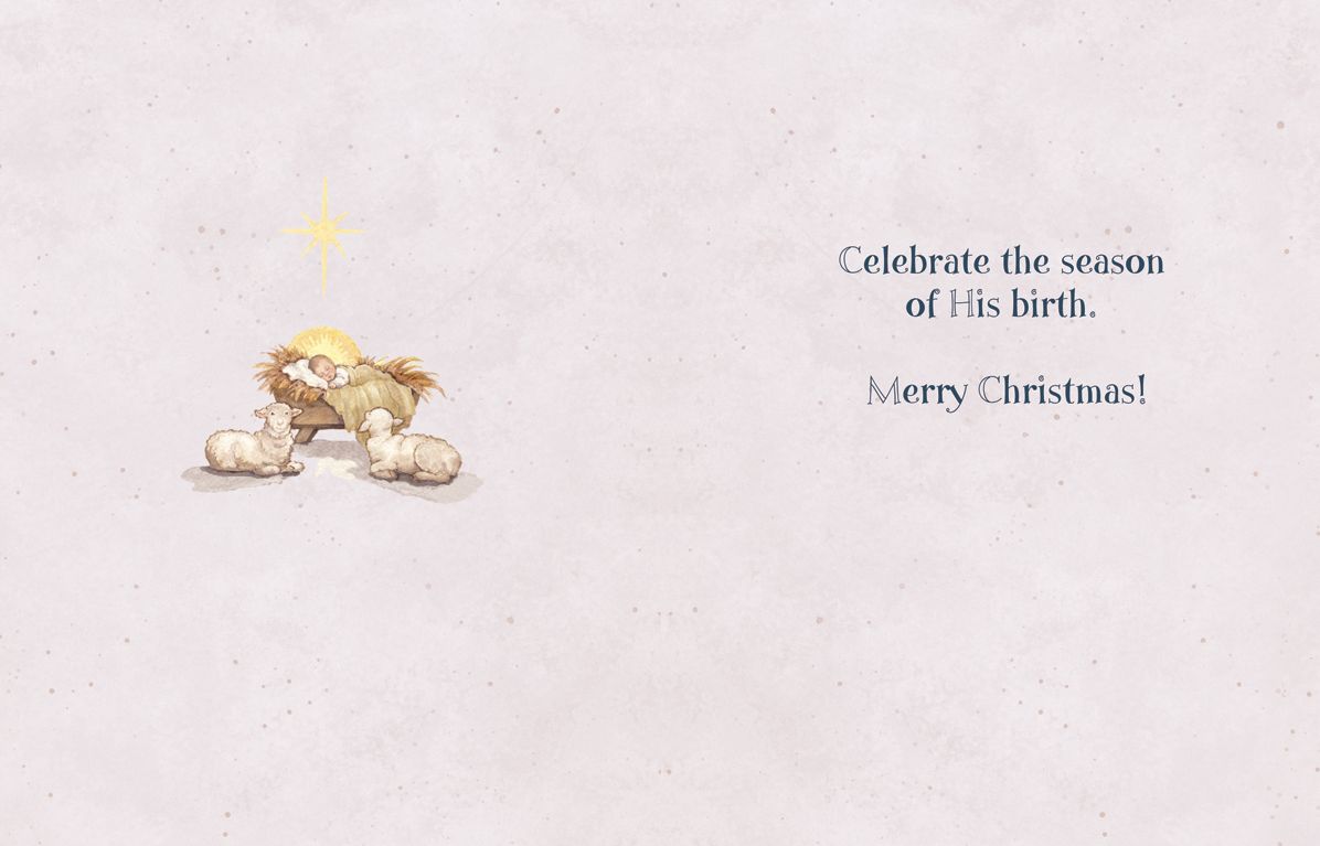 Let Us Adore Him Christmas Boxed Card