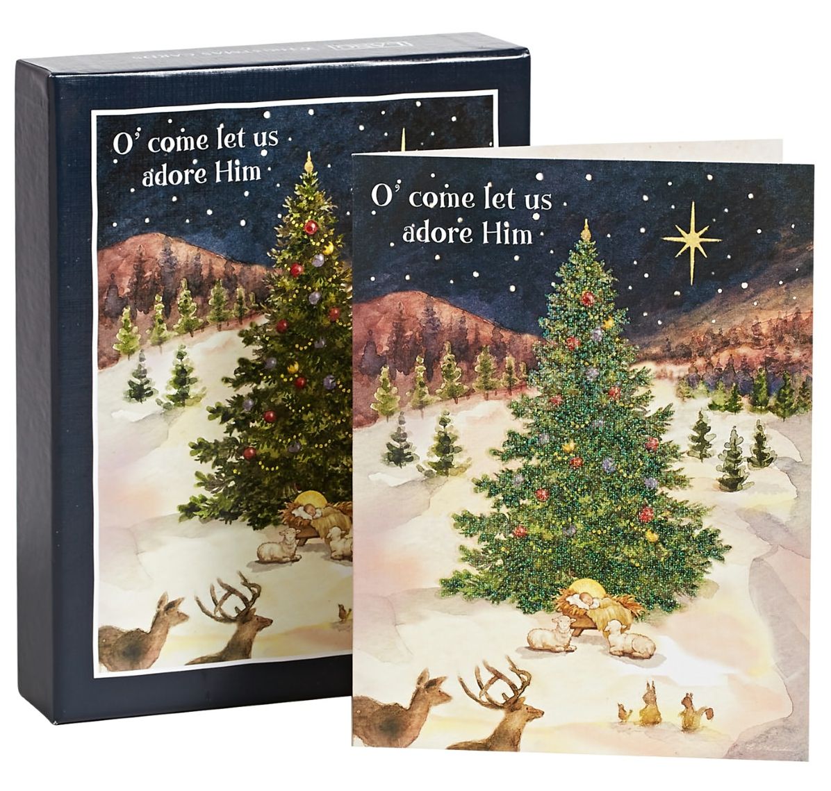 Let Us Adore Him Christmas Boxed Card