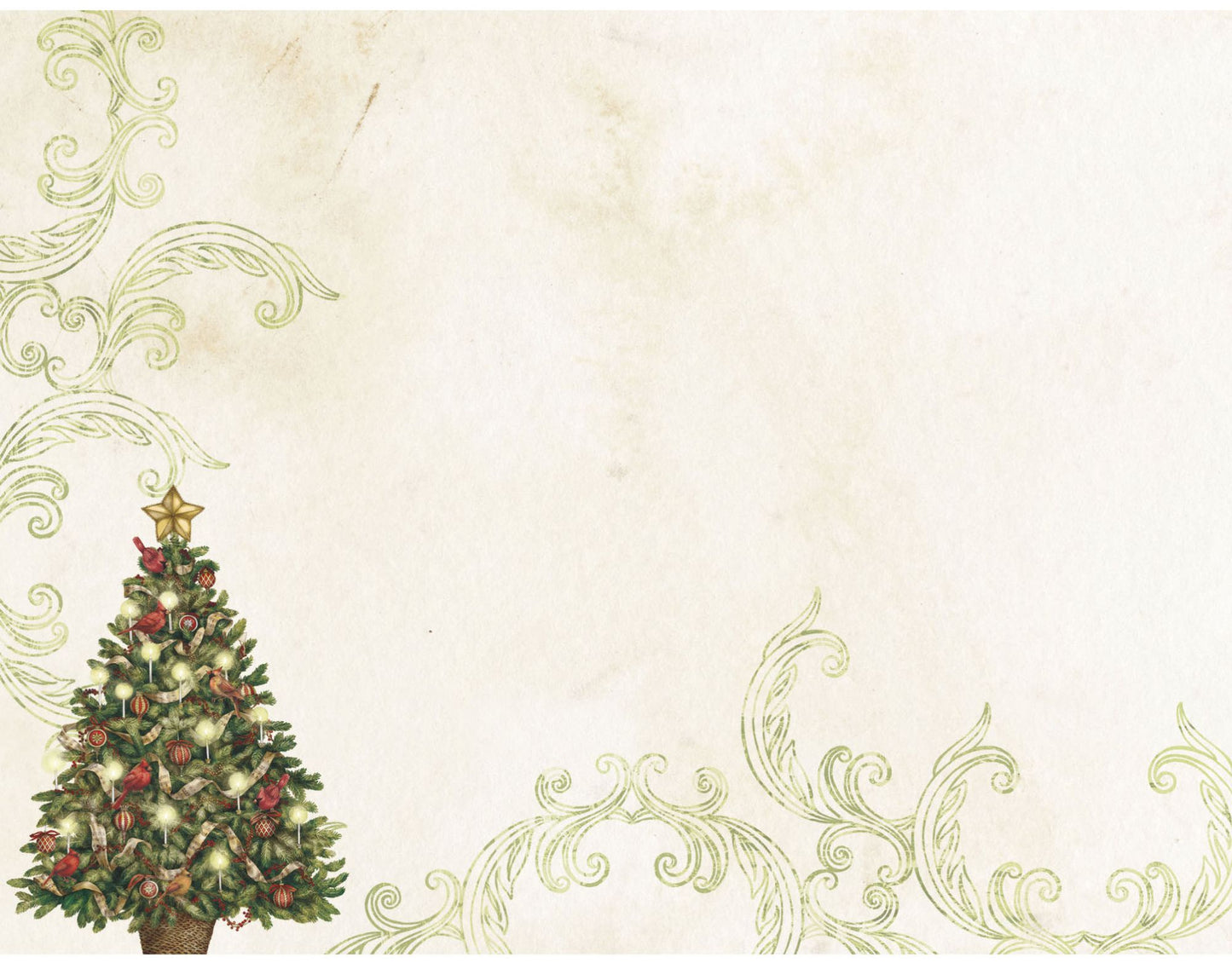 Christmas Tree Christmas Boxed Card