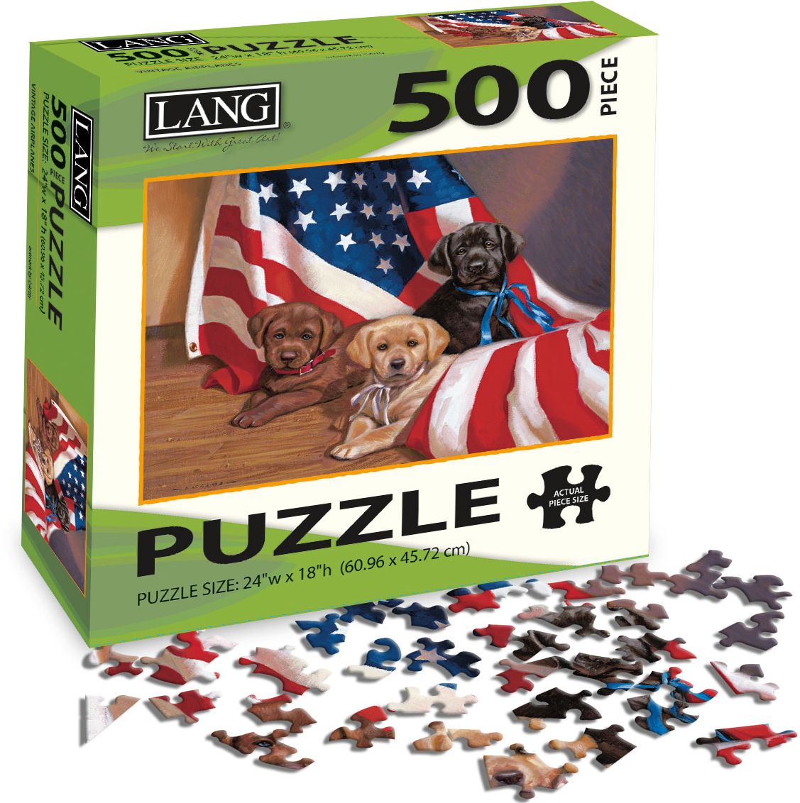 American Puppy 500-Piece Puzzle