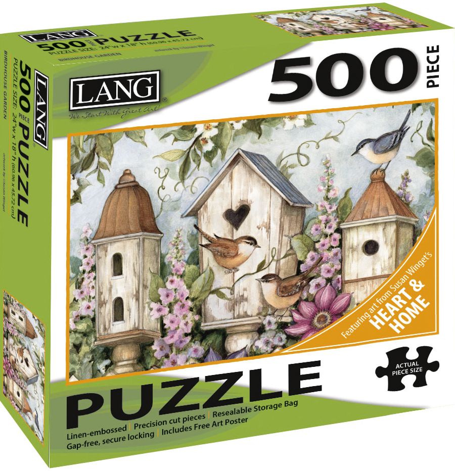 500pc Susan Winget Blooming Birdhouses Puzzle