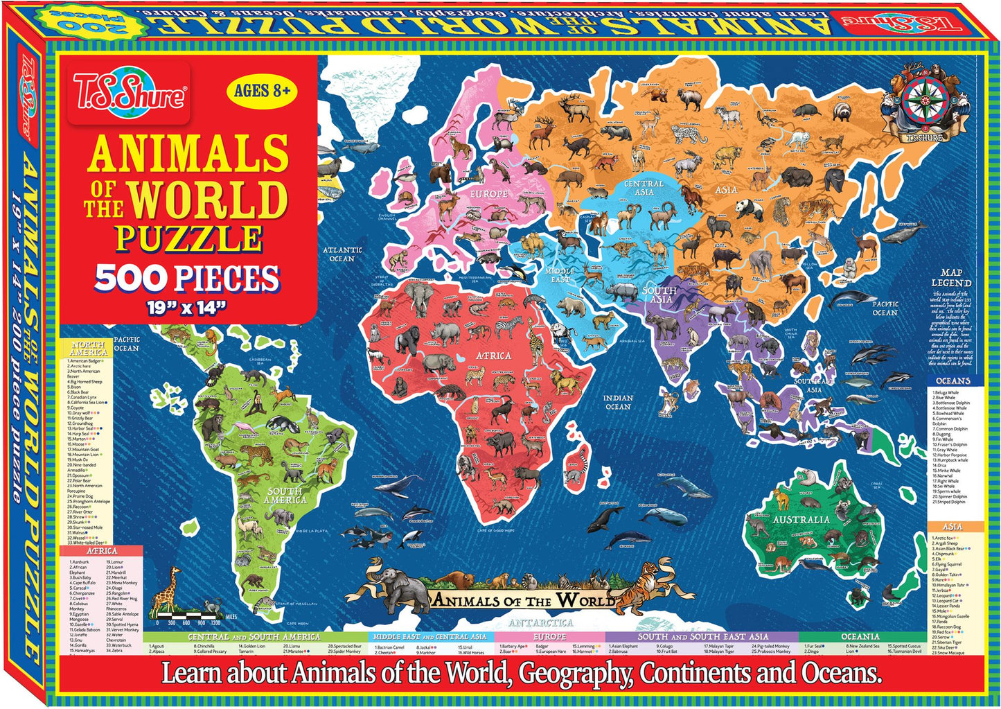 Animals of the World 200 pc Puzzle