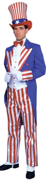Costumes For All Occasions Ac117Lg Uncle Sam Costume Large Dlx