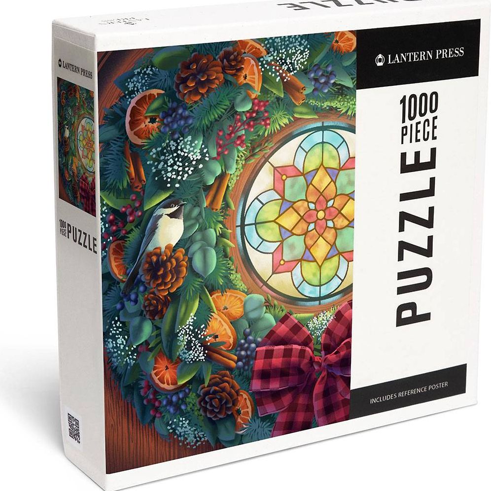Holiday Wreath 1000 Piece Puzzle