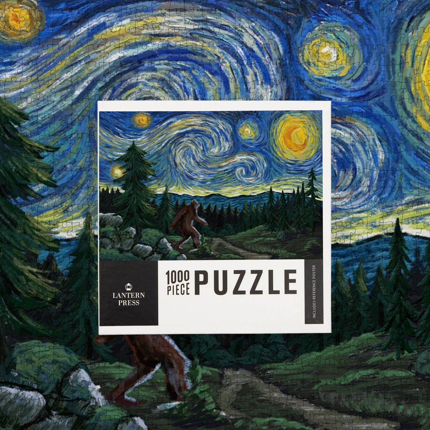 Bigfoot Starry Night 500 Piece Puzzle