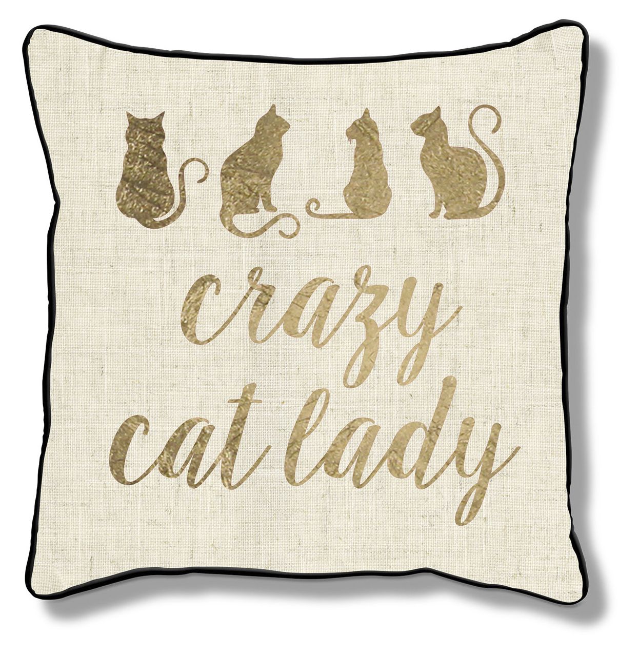 Crazy Cat Lady Pillow 12 x 12