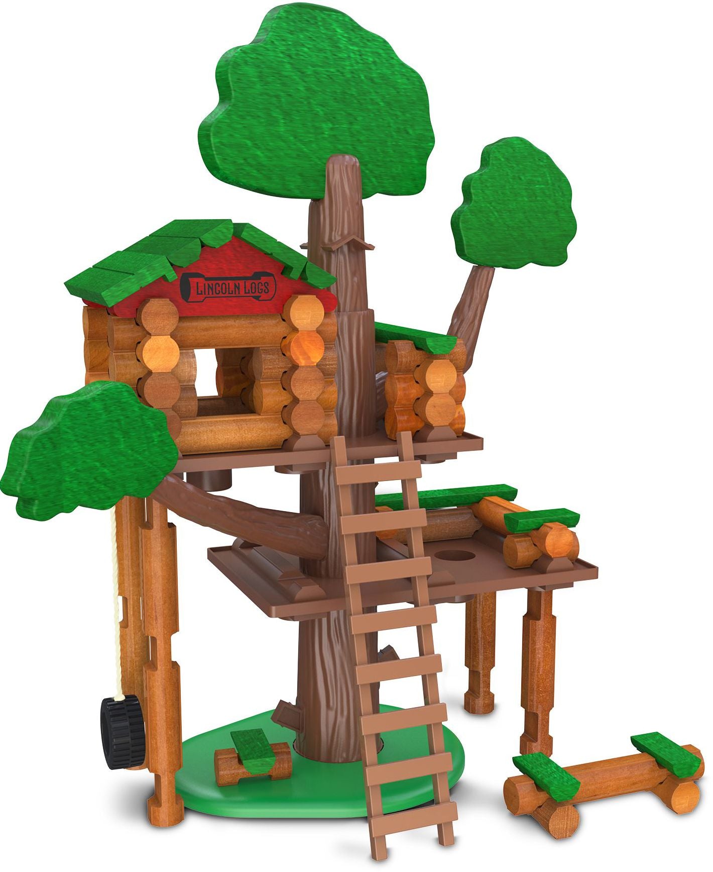 Lincoln Logs 2-Tiered Treehouse/Clubhouse