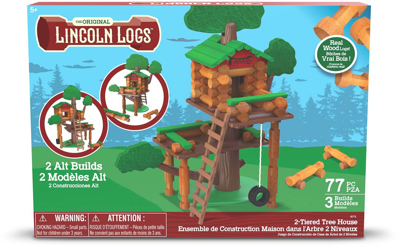 Lincoln Logs 2-Tiered Treehouse/Clubhouse